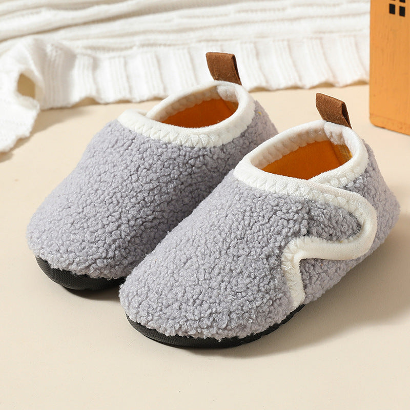 Kids’ Winter Warm Indoor Slippers – Soft Cozy Non-Slip House Shoes for Cold Canadian Weather
