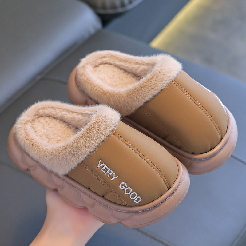 Kids' Winter Warm Indoor Slippers – Anti-Slip Cozy EVA Home Shoes for Cold Canadian Weather