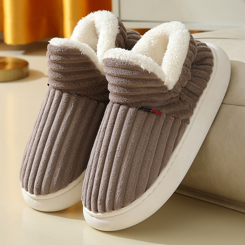 Women’s Winter Plush Indoor Slippers – Warm Cozy House Shoes for Cold Canadian Winters