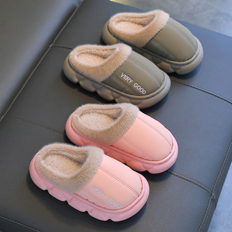 Kids' Winter Warm Indoor Slippers – Anti-Slip Cozy EVA Home Shoes for Cold Canadian Weather